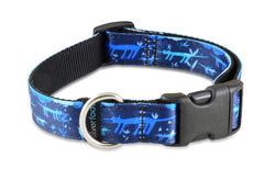 Sublimation Dog Clip Collar - Rain Dog Blue