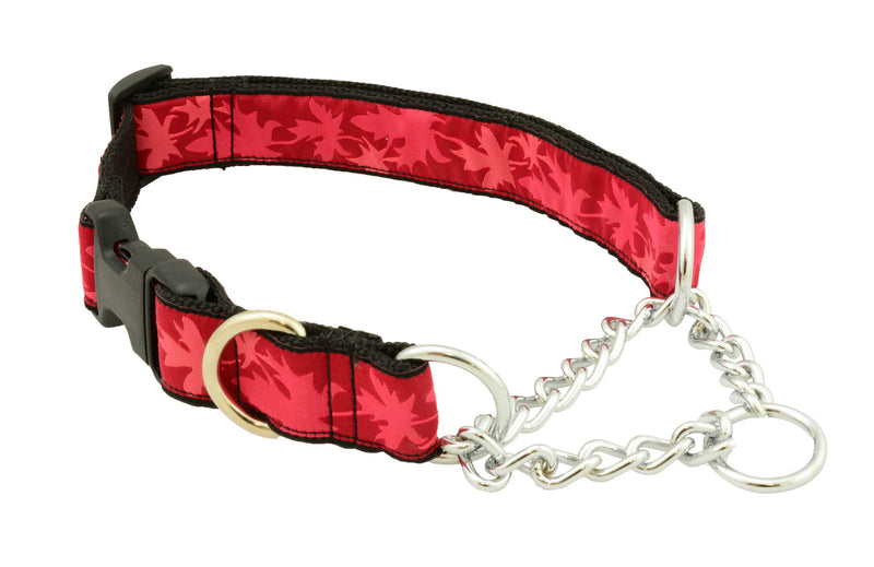 RC Pet Products Wide Clip Dog Collar, Tan Tartan, Medium