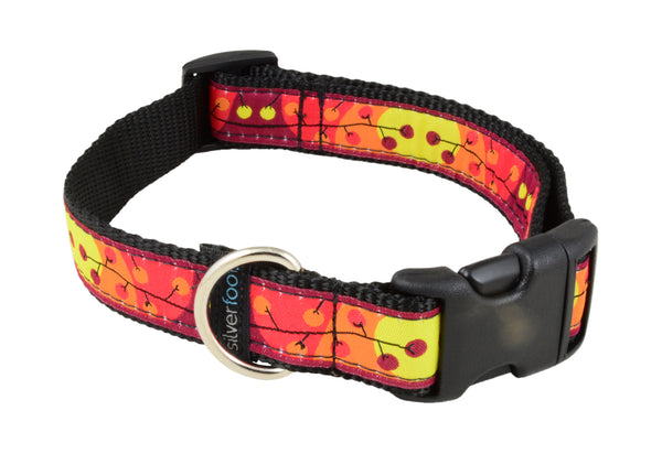 Dog Clip Collar - Wild Willow Red